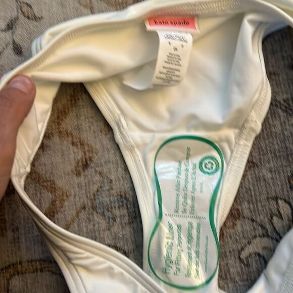 KATE SPADE CONTRAST BANDEAU BIKINI TOP BIKINI BOTTOM SET S - Picture 8 of 8